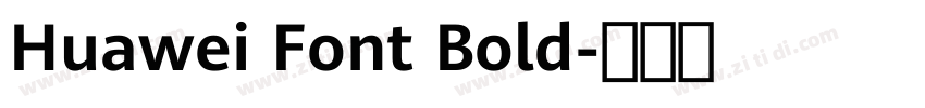 Huawei Font Bold字体转换